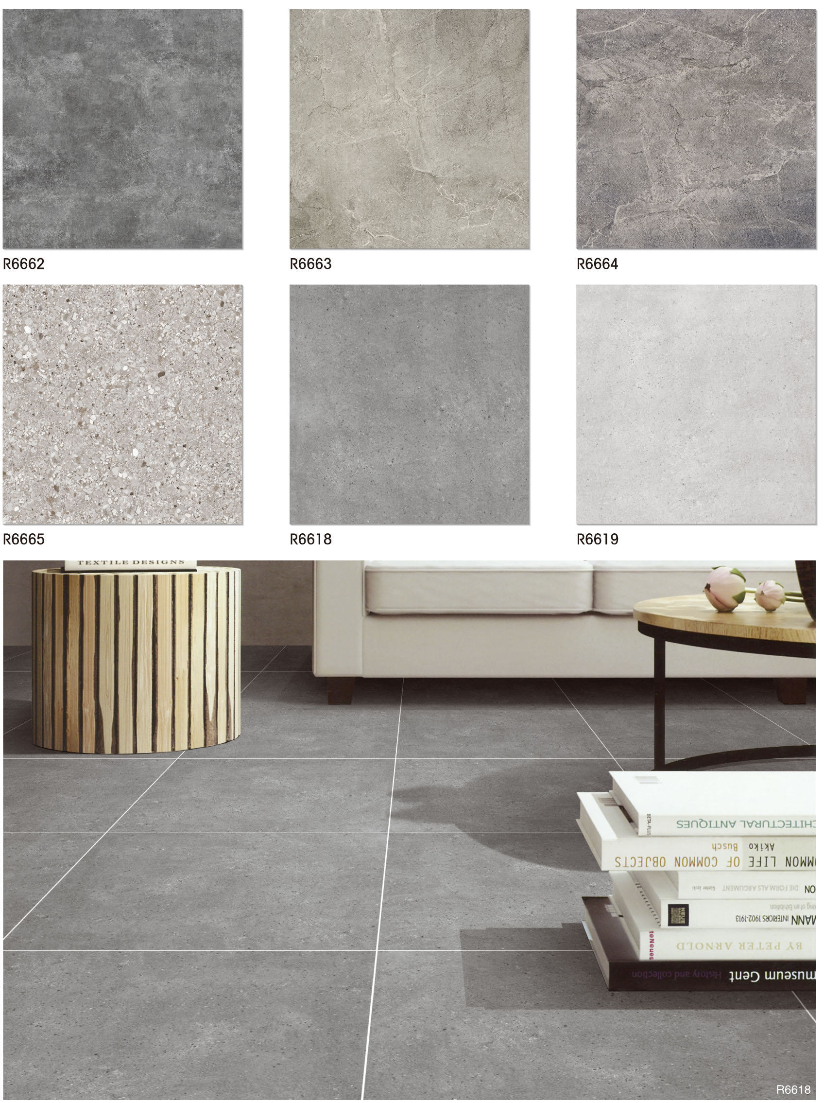 Rustic floor tile 600x600mm -3